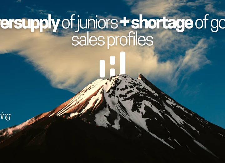 Oversupply of juniors + shortage of good sales profiles: the paradox that blocks your sales team