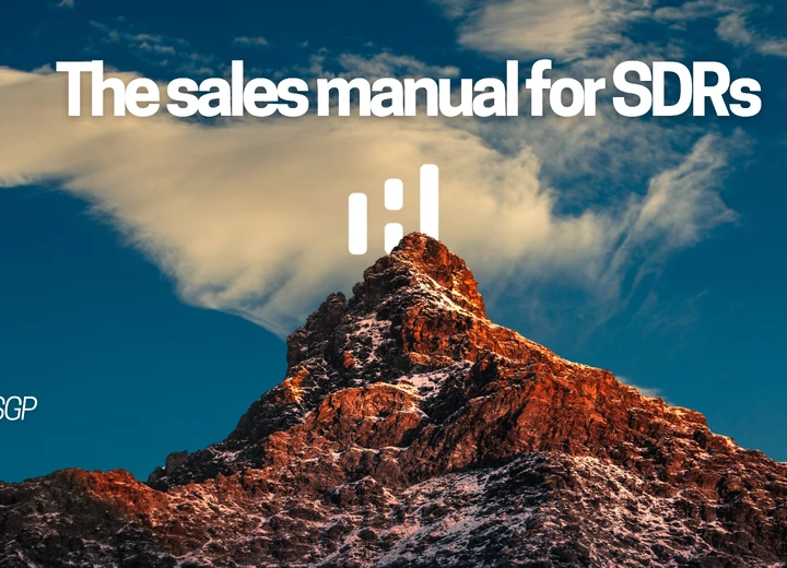 The sales manual for SDRs: the document that separates chaotic teams from predictable ones
